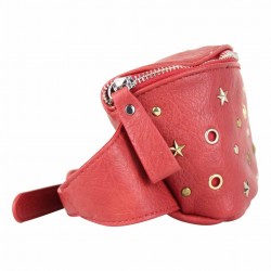 Sac banane Tropéziennes Feldberg Rouge déco étoile rivet LES TROPÉZIENNES  - 3