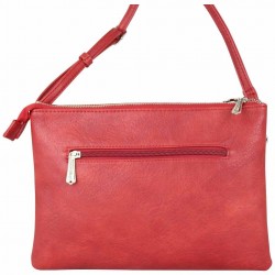 Sac pochette Tropéziennes Feldberg Rouge déco étoile rivet LES TROPÉZIENNES  - 4