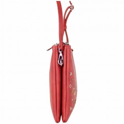 Sac pochette Tropéziennes Feldberg Rouge déco étoile rivet LES TROPÉZIENNES  - 2