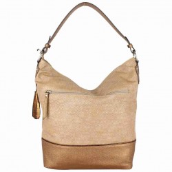 Sac hobo Patrick Blanc motif imprimé animal beige PATRICK BLANC - 4