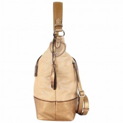 Sac hobo Patrick Blanc motif imprimé animal beige PATRICK BLANC - 3