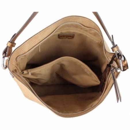 Sac hobo Patrick Blanc motif imprimé animal beige PATRICK BLANC - 2