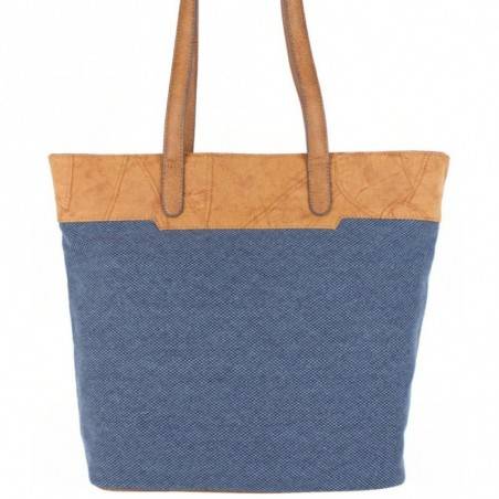 Sac seau cabas Patrick Blanc Marina grosse toile bleu PATRICK BLANC - 4