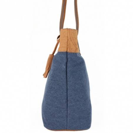 Sac seau cabas Patrick Blanc Marina grosse toile bleu PATRICK BLANC - 3