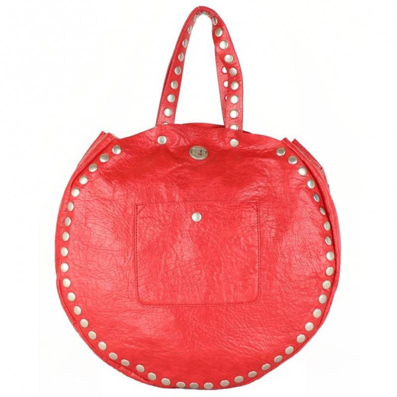 Sac cabas rond Girls Power Grunge rouge imitation GIRLS POWER - 1