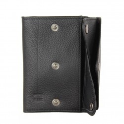 Porte monnaie rabat cuir Patrick Blanc SG anti piratage Noir PATRICK BLANC - 2