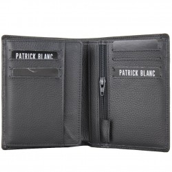 Petit portefeuille cuir Patrick Blanc SG anti piratage Noir PATRICK BLANC - 2