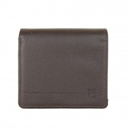 Porte monnaie en cuir Patrick Blanc SG anti piratage Marron PATRICK BLANC - 1