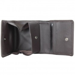 Porte monnaie en cuir Patrick Blanc SG anti piratage Marron PATRICK BLANC - 2