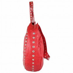 Sac cabas rond Girls Power Grunge rouge imitation GIRLS POWER - 3