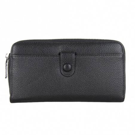 Portefeuille à zip noir déco simple A DÉCOUVRIR ! - 1