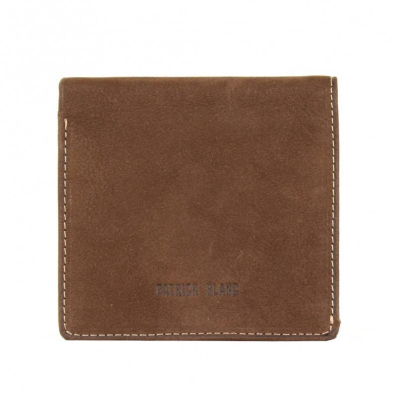 Porte monnaie en cuir Patrick Blanc MB anti piratage Marron PATRICK BLANC - 1