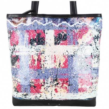 Sac seau Apoline sequin double face motif abstrait Volcano A DÉCOUVRIR ! - 2