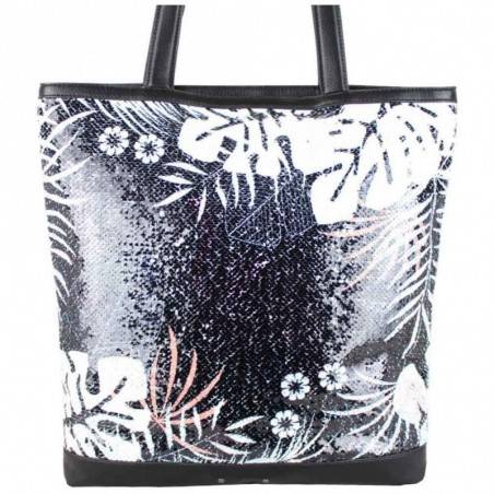 Sac seau Apoline déco perle sequin double face motif Flamingo A DÉCOUVRIR ! - 2