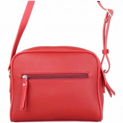 Sac trotteur bandoulière Fuchsia Mumbai frange Rouge FUCHSIA - 3