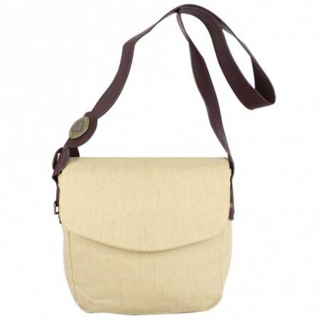 Sac bandoulière Morgan toile brute beige MORGAN - 1