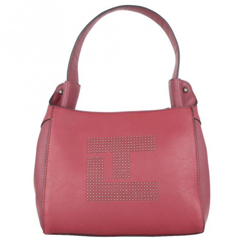 Sac épaule Ted Lapidus DAUPHINE déco rivets TL CL Bordeaux TED LAPIDUS - 1