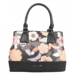 Sac à main Mac Alyster Fragrance noir motif fleur MAC ALYSTER  - 1