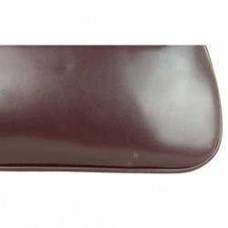Pochette ultra plate Fuchsia cuir lisse marron FUCHSIA - 3