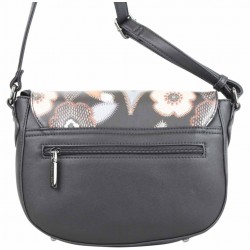 Sac à rabat Mac Alyster Fragrance noir motif fleur MAC ALYSTER  - 4