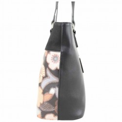 Sac shopping Mac Alyster Fragrance noir motif fleur MAC ALYSTER  - 3