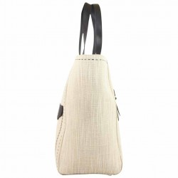 Sac cabas Mac Alyster Divine toile effet lin beige pailletée MAC ALYSTER  - 3