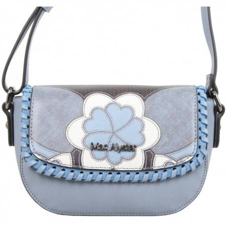 Petit sac à rabat Mac Alyster Impression bleu motif fleur MAC ALYSTER  - 4