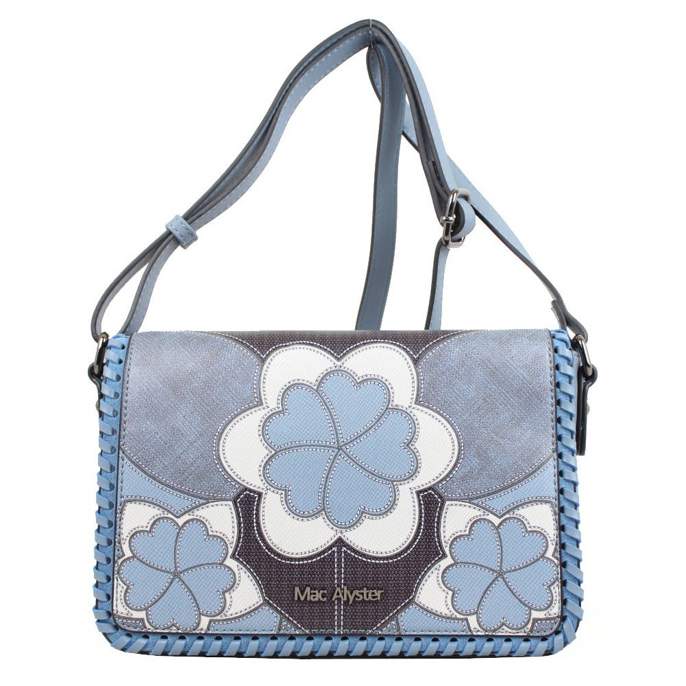 Sac à grand rabat Mac Alyster Impression bleu motif fleur MAC ALYSTER  - 1