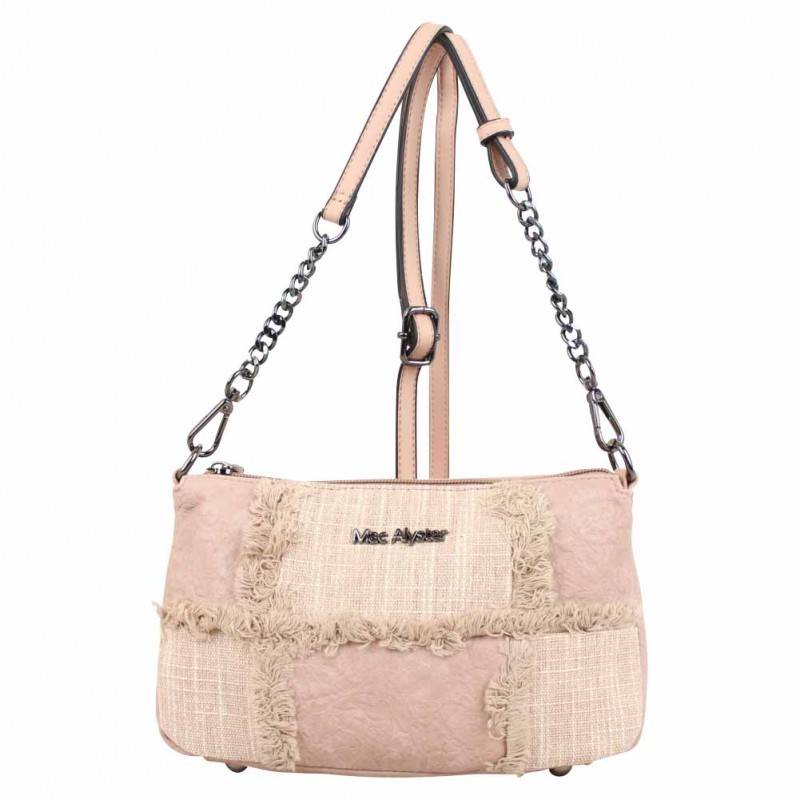 Petit sac bandoulière chaîne Mac Alyster panache rose MAC ALYSTER  - 1