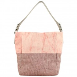 Sac seau (L) Patrick Blanc toile et brillant vieux rose PATRICK BLANC - 4