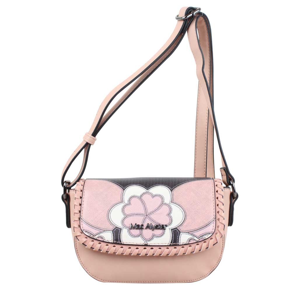 Petit sac rabat Mac Alyster Impression rose motif fleur