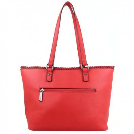 Sac shopping Mac Alyster Impression rouge motif fleur MAC ALYSTER  - 4