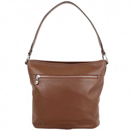 Sac seau patchwork cuir Patrick Blanc marron M PATRICK BLANC - 4