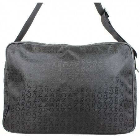 Sac besace toile motif Azzaro Noir AZZARO - 4