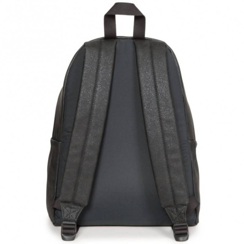 Sac ?� dos Eastpak Padded Pak'r EK620 A39 noir simili cuir ?� paillette