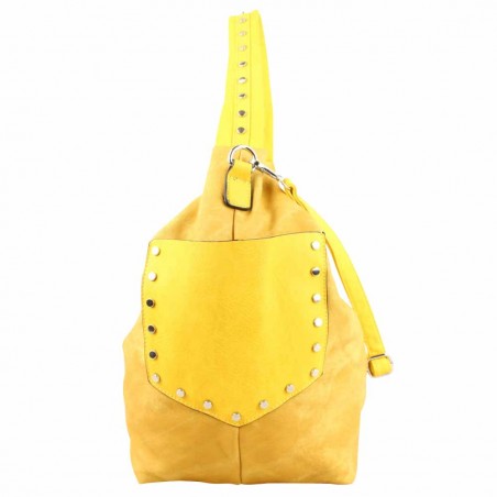 Sac épaule demi lune moutarde délavé A DÉCOUVRIR ! - 2