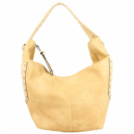 Sac épaule demi lune beige délavé A DÉCOUVRIR ! - 1