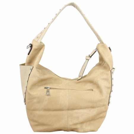 Sac épaule demi lune beige délavé A DÉCOUVRIR ! - 3