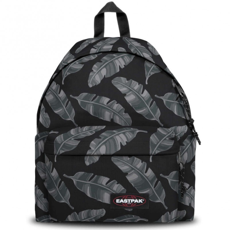 Sac ?� dos Eastpak Padded EK620 noir motif feuille grise C10