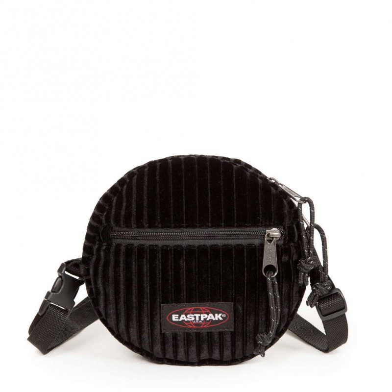 Sac en bandoulière Eastpak Rond velours noir - 1 Sac en bandoulière Eastpak Rond velours noir - 1