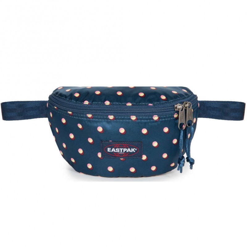 Banane Eastpak EK074 B84 Springer Bleu petit pois satiné EASTPAK - 1