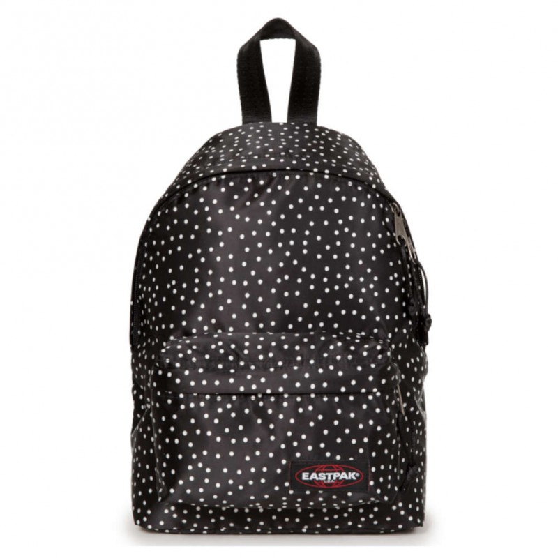 Mini sac à dos Eastpak EK043 Orbit B83 Noir satiné motif petit pois EASTPAK - 1