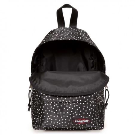 Mini sac à dos Eastpak EK043 Orbit B83 Noir satiné motif petit pois EASTPAK - 5