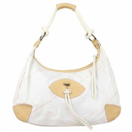 Sac épaule Gil Holsters blanc toile et cuir GIL HOLSTERS - 1