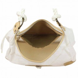 Sac épaule Gil Holsters blanc toile et cuir GIL HOLSTERS - 3