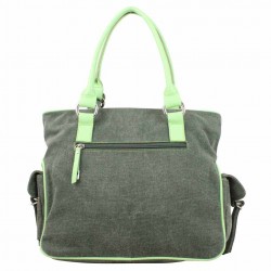 Sac seau Tomboy Wiz toile Gris Vert A DÉCOUVRIR ! - 1