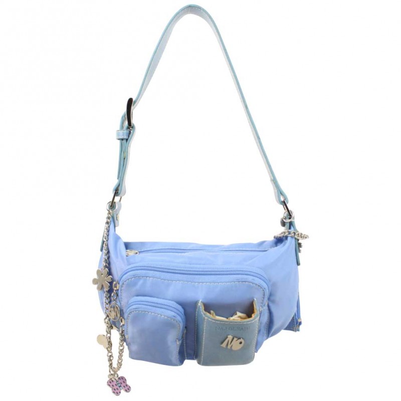 Mini sac épaule Naj-Oleari toile nylon Bleu NAJ­OLEARI - 1