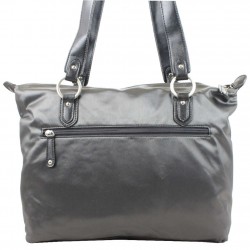 Sac shopping Duolynx Noir nylon satiné DUOLYNX - 4