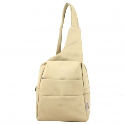 Sac à dos mono bandoulière Bamboo toile Taupe ARTHUR & ASTON - 1