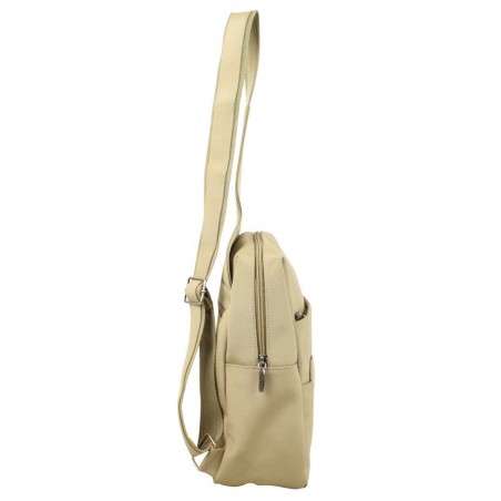 Sac à dos mono bandoulière Bamboo toile Taupe ARTHUR & ASTON - 3